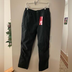 NWT winter or Waterproof polar fleece-lined pants, size large women’s, dark gray